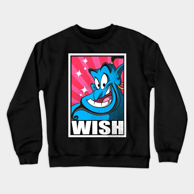 WISH! Crewneck Sweatshirt by Barbadifuoco